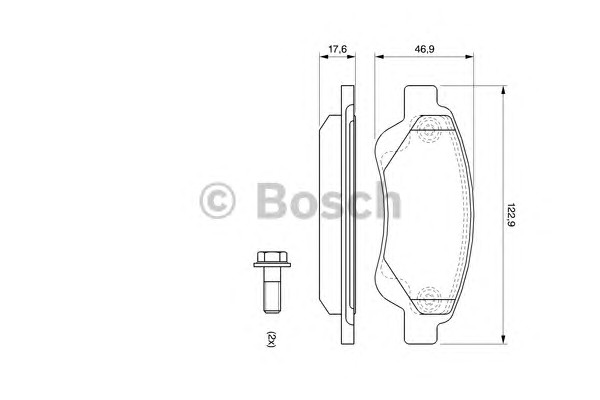 0986494065 BOSCH Тормозные колодки