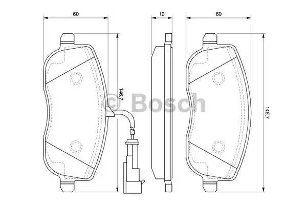 0986494068 BOSCH Тормозные колодки