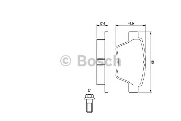 0986494099 BOSCH Тормозные колодки