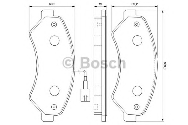 0986494109 BOSCH Тормозные колодки