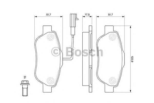 0986494114 BOSCH Тормозные колодки