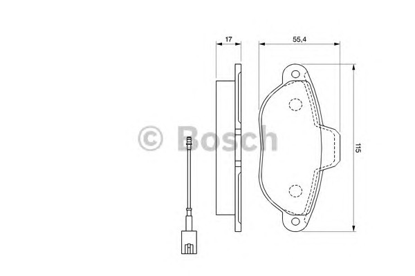 0986494115 BOSCH Колодки тормозные дисковые