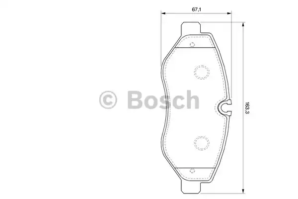 0986494121 BOSCH Тормозные колодки