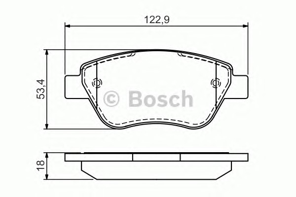 0986494132 BOSCH Тормозные колодки