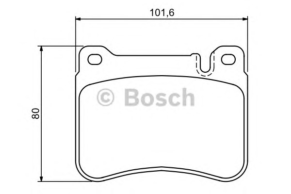 Тормозные колодки BOSCH 0986494166