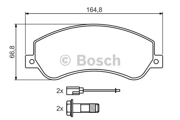 0986494170 BOSCH Тормозные колодки