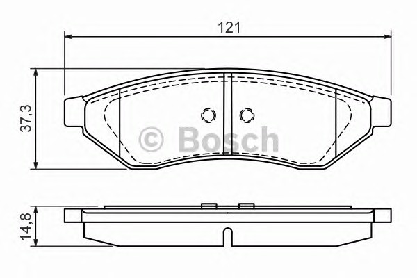 Колодки тормозные дисковые BOSCH 0986494172