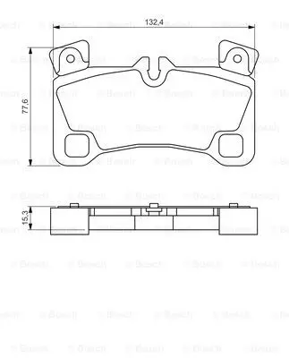 0986494205 BOSCH Тормозные колодки