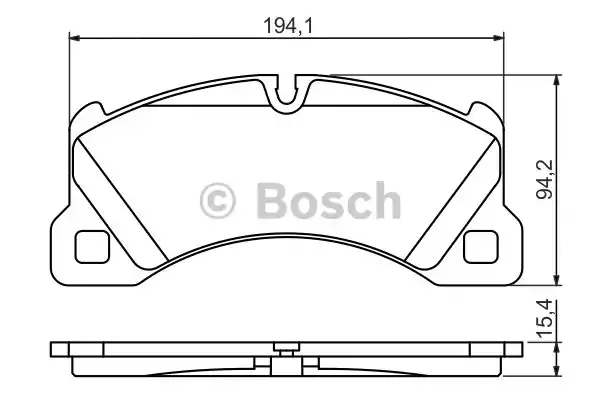 0986494206 BOSCH Тормозные колодки