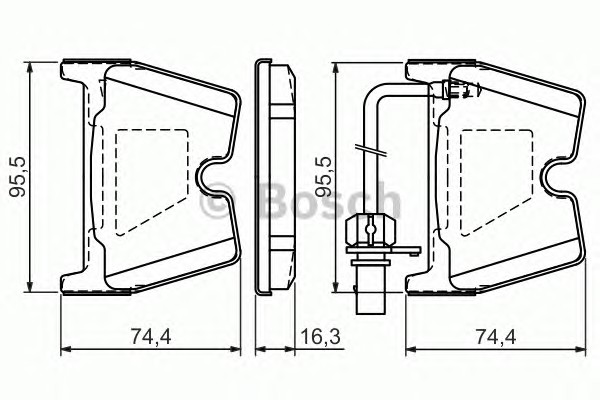 Тормозные колодки BOSCH 0986494216