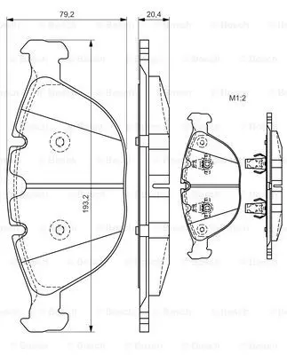 Тормозные колодки BOSCH 0986494217