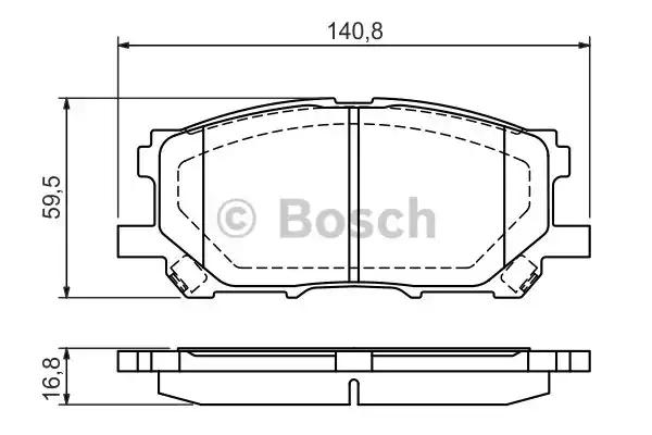 0986494218 BOSCH Тормозные колодки