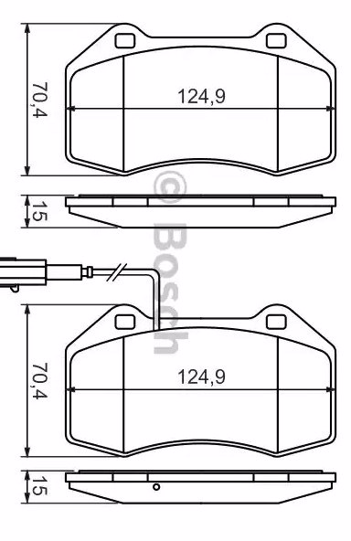 0986494228 BOSCH Колодки тормозные дисковые