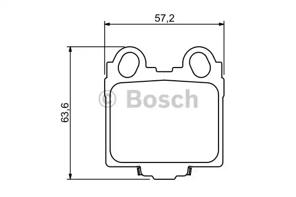 Комплект тормозных колодок дискового тормоза BOSCH 0986494231