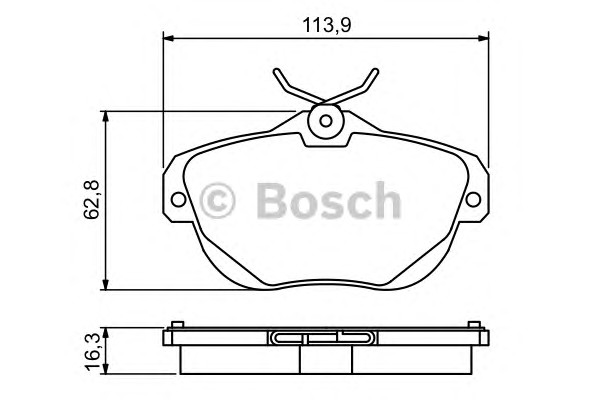 Тормозные колодки BOSCH 0986494243