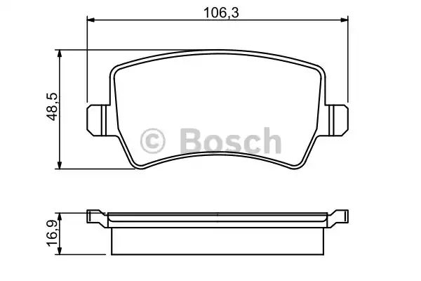 0986494248 BOSCH Тормозные колодки