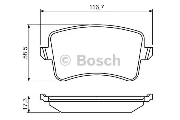 0986494254 BOSCH Тормозные колодки