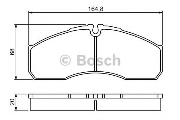 0986494266 BOSCH Тормозные колодки