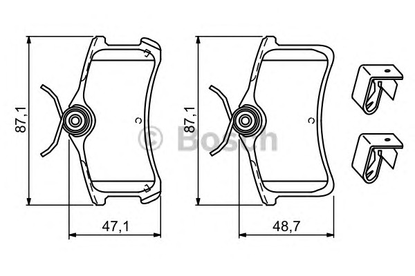 0986494274 BOSCH Тормозные колодки