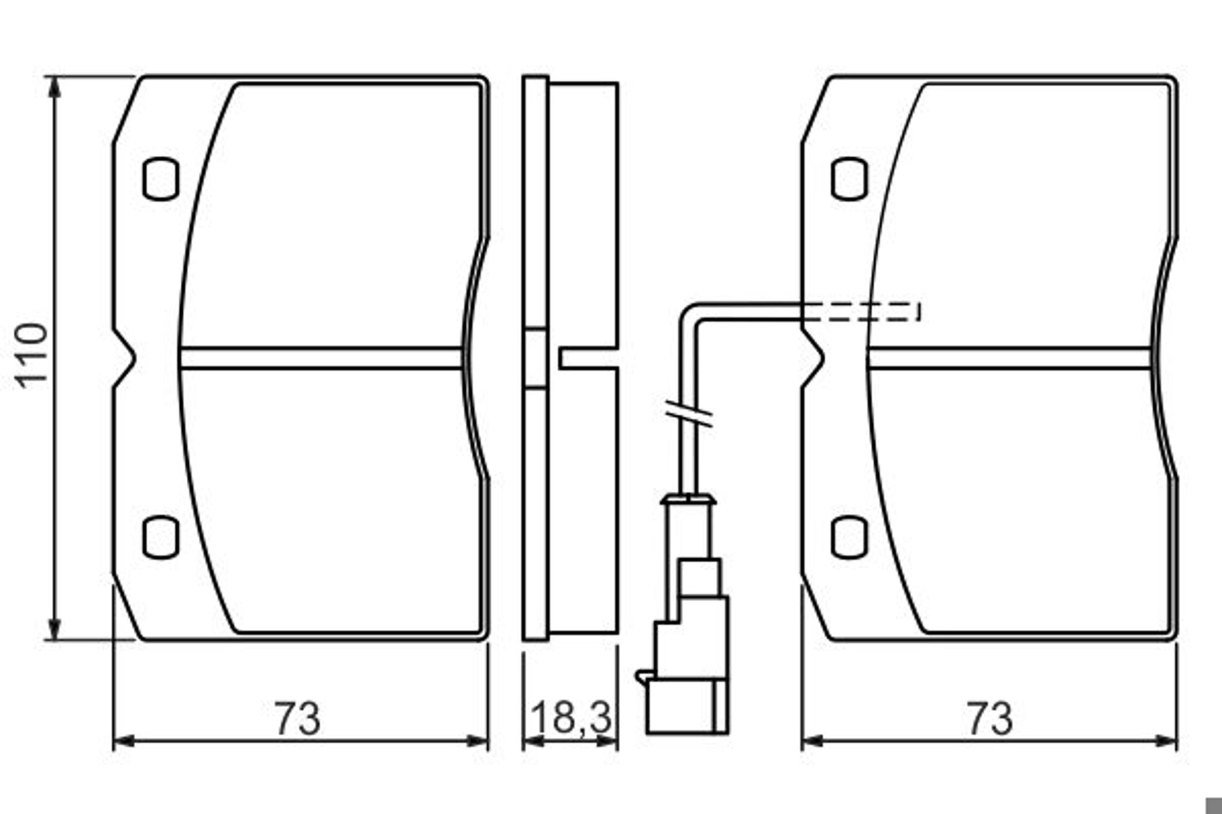 Колодки тормозные дисковые BOSCH 0986494276