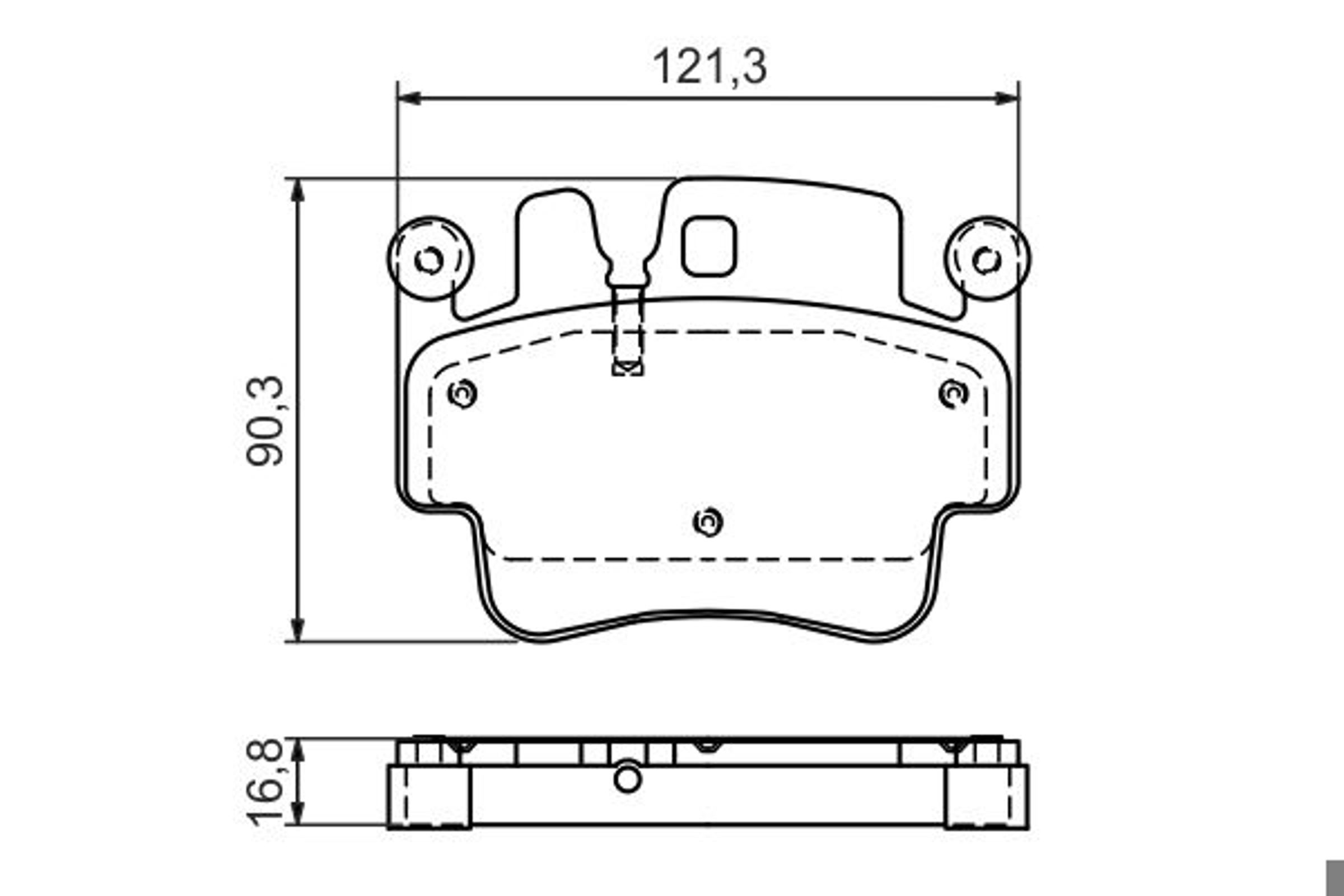 0986494281 BOSCH Колодки тормозные дисковые