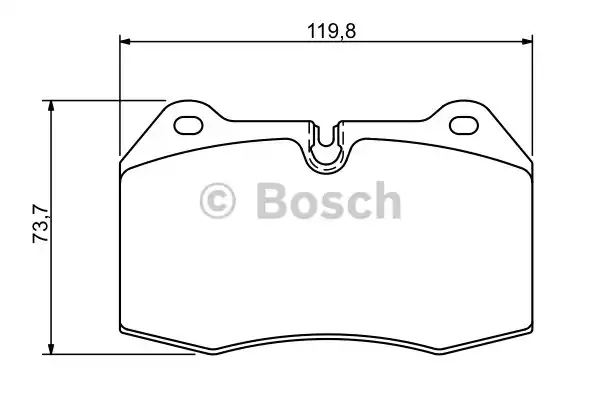 0986494282 BOSCH Тормозные колодки