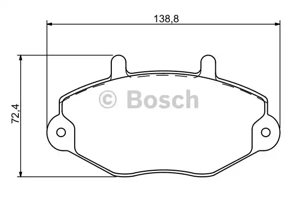 0986494287 BOSCH Тормозные колодки