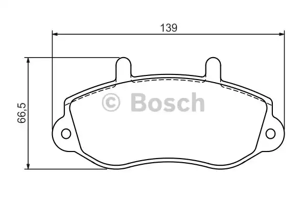 Комплект тормозных колодок дискового тормоза BOSCH 0986494288