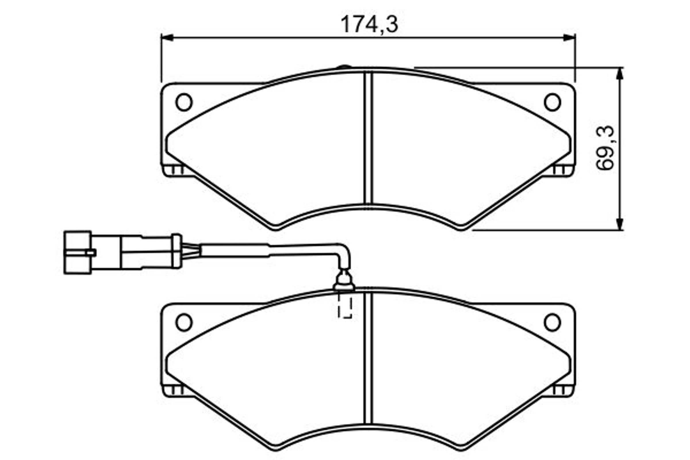 Колодки тормозные дисковые BOSCH 0986494296