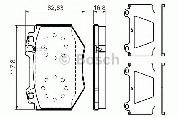 Тормозные колодки BOSCH 0986494352