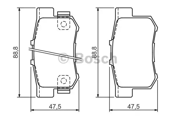 0986494358 BOSCH Тормозные колодки