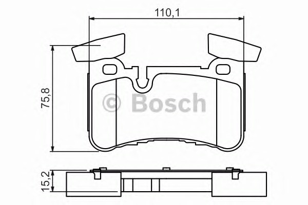 0986494411 BOSCH Колодки тормозные дисковые