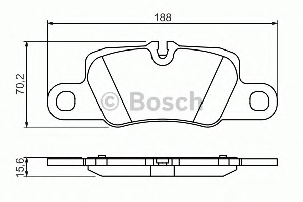Комплект тормозных колодок дискового тормоза BOSCH 0986494431
