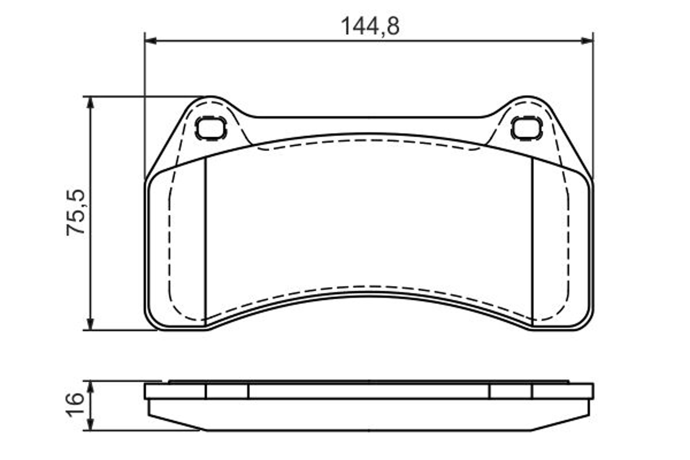 0986494448 BOSCH Колодки тормозные дисковые