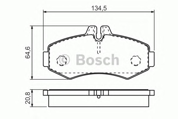 0986494451 BOSCH Тормозные колодки