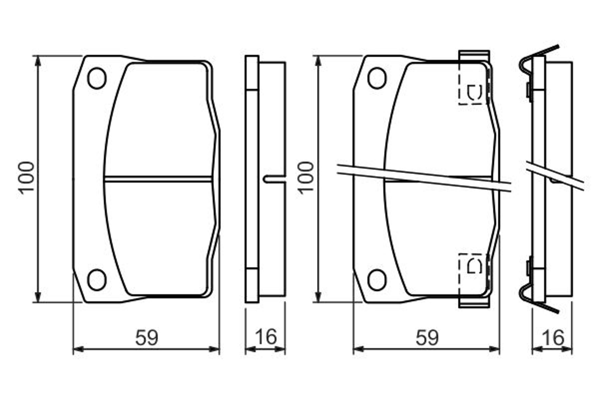 Колодки тормозные дисковые BOSCH 0986494455
