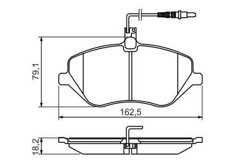 Тормозные колодки BOSCH 0986494484