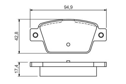 0986494536 BOSCH Колодки тормозные дисковые