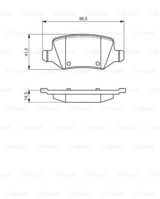 Тормозные колодки BOSCH 0986494569