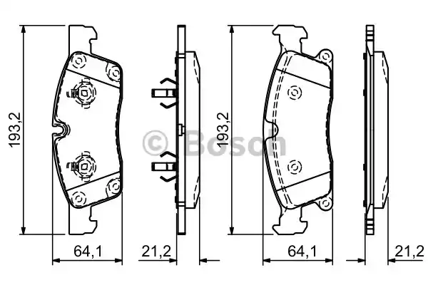 0 986 494 672 BOSCH Тормозные колодки