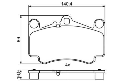 Колодки тормозные дисковые /комплект 4 шт BOSCH 0986494710