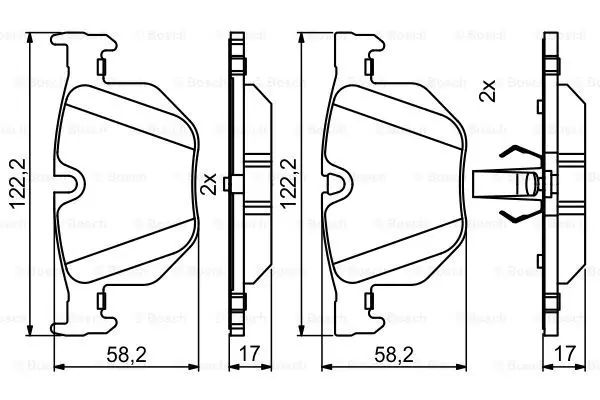 0 986 494 862 BOSCH Тормозные колодки