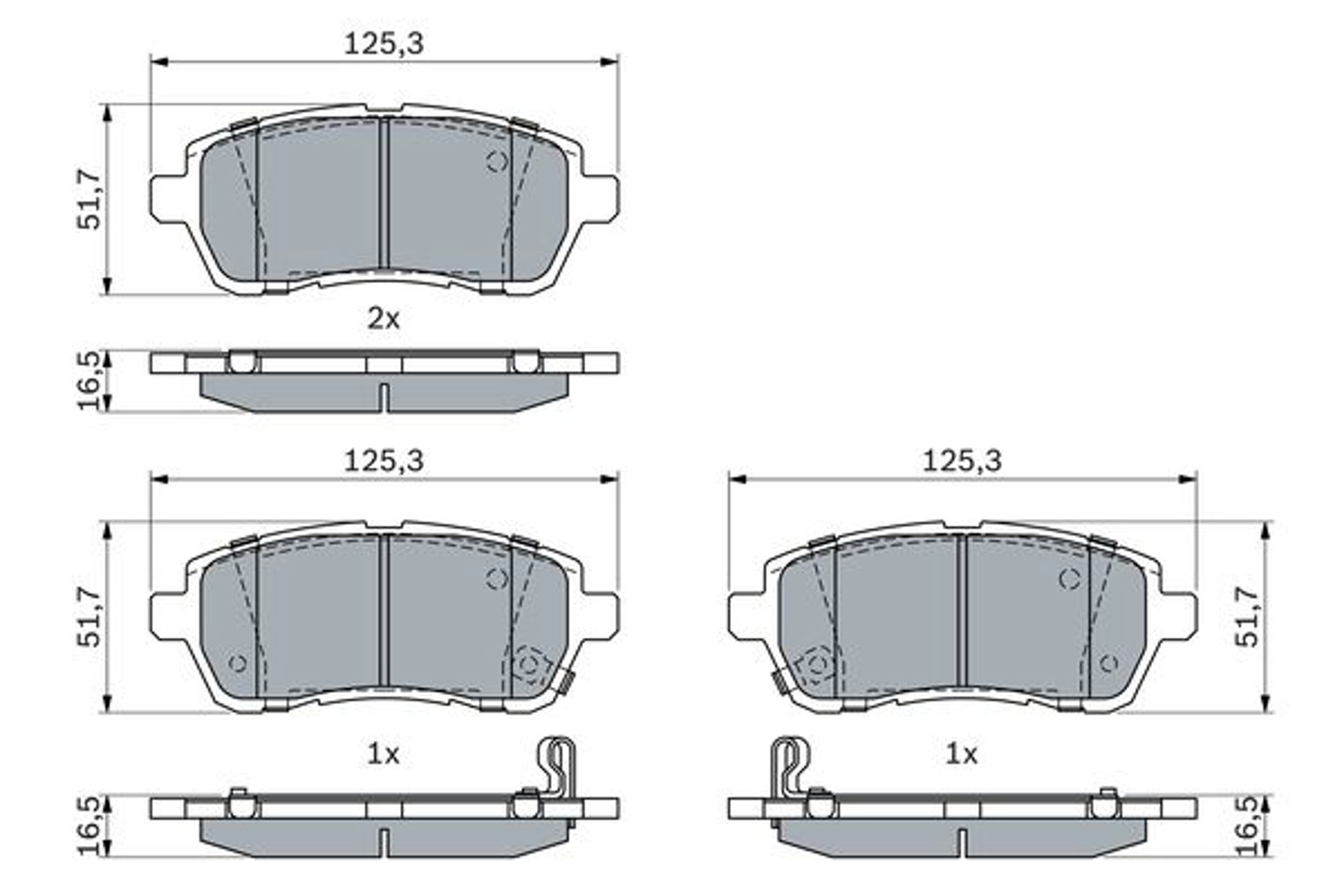 0986494904 BOSCH КОЛОДКИ ТОРМОЗНЫЕ ДИСКОВЫЕ | ПЕРЕД |