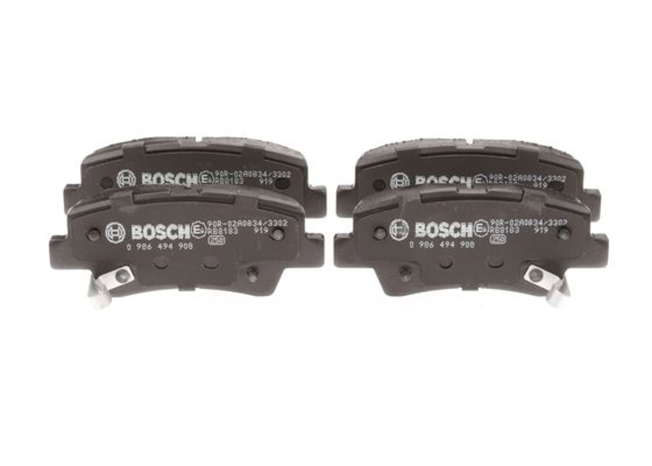 0986494908 BOSCH КОЛОДКИ ТОРМОЗНЫЕ ДИСКОВЫЕ | ЗАД |