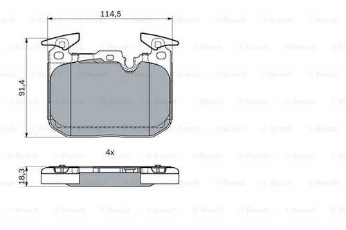 Тормозные колодки BOSCH 0986494947