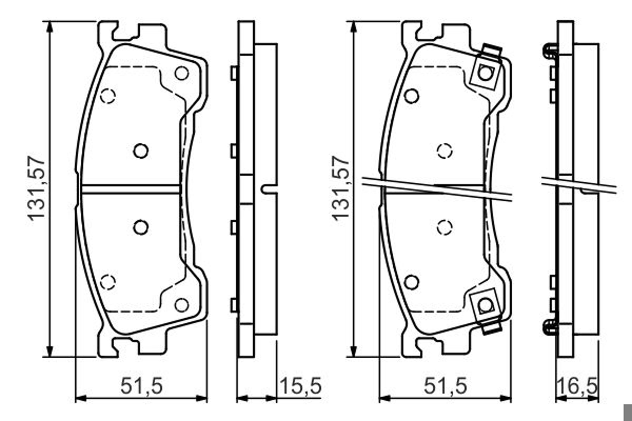 0986495029 BOSCH Колодки тормозные дисковые