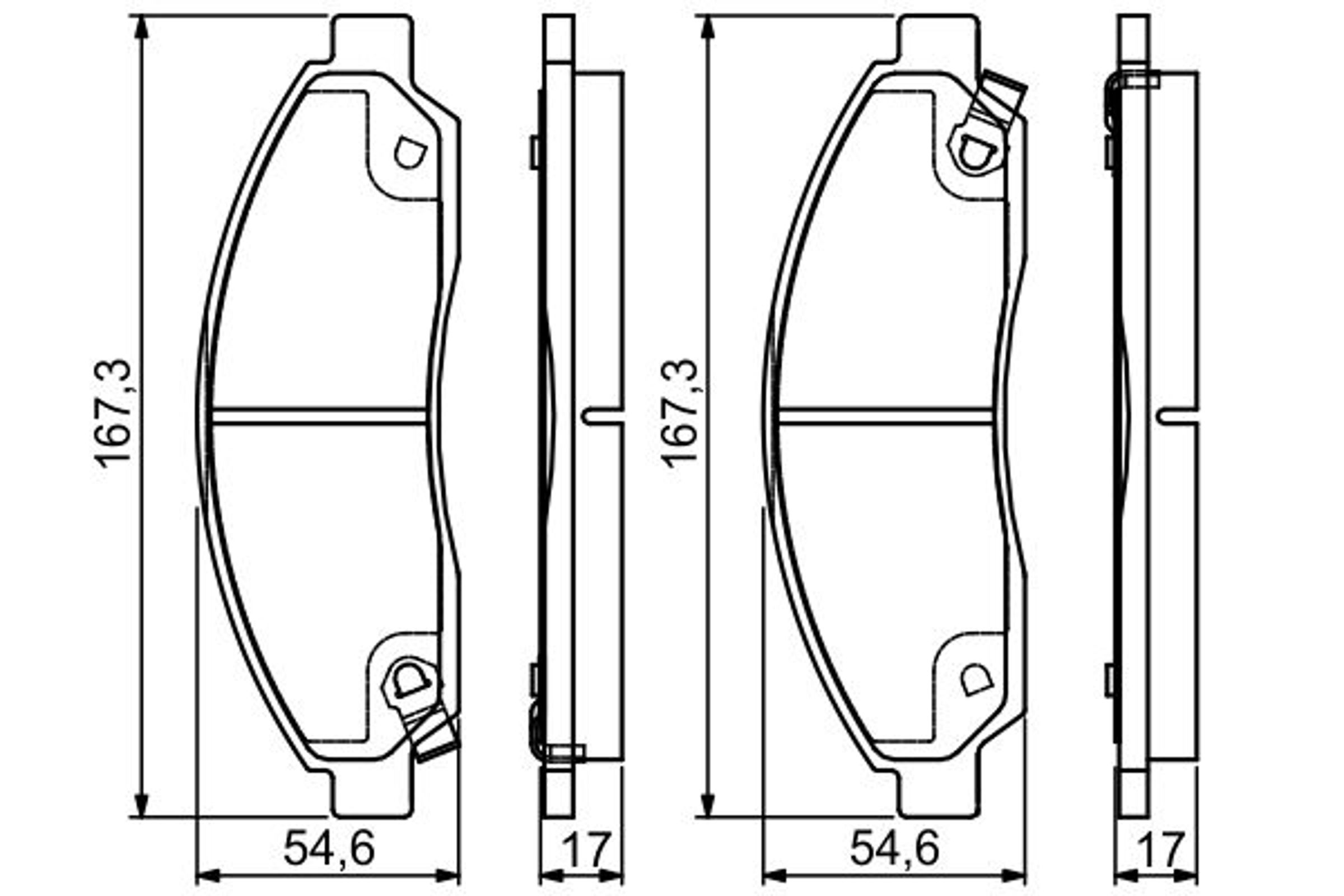 Колодки тормозные дисковые BOSCH 0986495159