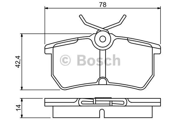 0986495227 BOSCH Тормозные колодки