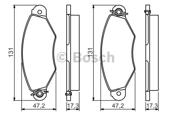 0986495235 BOSCH Тормозные колодки