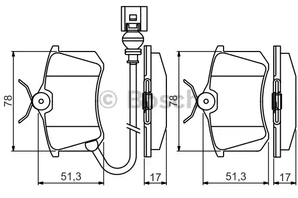 Тормозные колодки BOSCH 0986495239